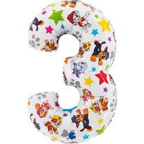 Foil Balloon Number 3, Paw Patrol, 66 Grabo