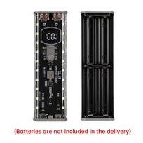 DIY 4*21700 Power Bank Case 22.5W PD Fast Charging Dual USB Battery Storage Box Supports Brightness Adjustment Flash Mode juoda