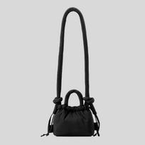 Mini Puffer Tote Bag Soft Nylon Shoulder Crossbody Handbag Daily Use Black black