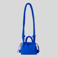 Mini Puffer Tote Bag Soft Nylon Shoulder Crossbody Handbag Daily Use Blue blue