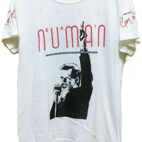 Vintage 80s 1987 GARY NUMAN post punk new wave tour concert promo t shirt M white