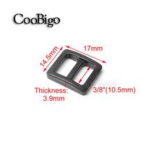 10pcs Plastic Backpack Strap Buckles Tri-Glide Adjuster Ladder Lock Slider for Backpack Strap Belt Webbing Dog Collar Parts