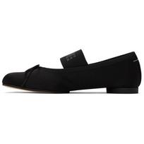 MM6 Maison Margiela Atomic Satin Ballerina Shoes Women's S59WZ0093P5560T8013 EU 36.5 black