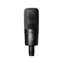 Audio-Technica AT4040 Cardioid Large-Diaphragm Condenser Microphone, Side-Address, XLR, Shock Mount juoda
