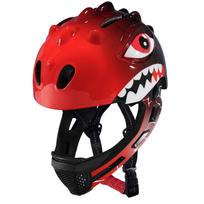 Kids Helmet and Knee Pad Set Full Face Safety Headgear Adjustable Protective red