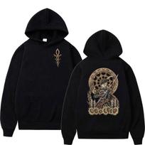 2026 Game Bloodborne Lady Maria Print Hoodie Men Women Vintage Fashion Long Sleeve Sweatshirt Fleece Pullover Hooded Streetwear S black