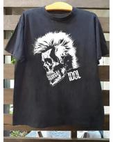 Billy Idol Skull Tour 2026 Graphic Tee Funny Retro Unisex Cotton T-Shirt XXXL gray