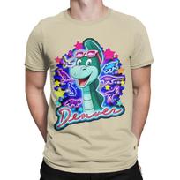 Denver The Last Dinosaur Funny 100 Cotton Tshirt Denver The Last Dinosaur Tees Tops For Unisex L blue