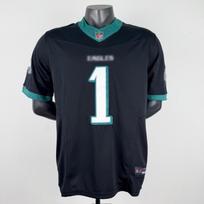 Philadelphia Eagles 1 HURTS Mens Football Jersey Training Game Wear Breathable Embroidered 1 Black