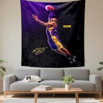Basketball Player Dunking Art Design PatternedPatterned tapestry for bedroom and living room home decor 100x150cm(39x59in) blue