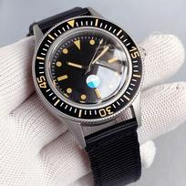 New Tandorio 40mm Retro 50-Fathoms Diver Watches For Miyota 8215 Movement Sapphire Crystal Glass 200m Waterproof Green Lume Dial Miyota 8215 black