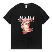 Anime Jojo 7 Steel Ball Run Charlie Kirk & Gyro Zeppeli Graphic Cotton Unisex Shirt 2026 Summer New Y2k Short Sleeve T Shirt XXXXL beige