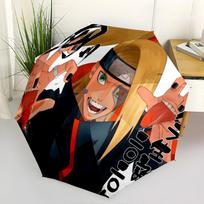 1 vnt. Automatiškai susilankstantis skėtis - Naruto raštas Nešiojamas sulankstomas dizainas su 8 stipinais Kalėdinės gimtadienio dovanos multicolor