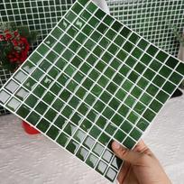 Self-Adhesive Wall Tile Stickers Waterproof Ceramic Look Kitchen Backsplash Tiles 3D Mosaic Pattern Peel and Stick Tiles gray