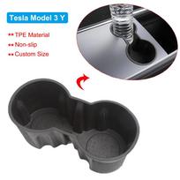 Storage Box for Tesla Model Y 2020-2024 Model 3 2019-2023 Center Console Armrest Trays Hidden Box Webcam Cover Car Accessories gray