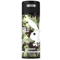 @ Playboy Play It Wild Deodorant Spray For Men 150ml UK124 50%OFF black