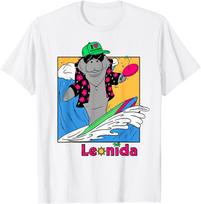 GTA Manatee Surfing Leonida I Love Vacation Jason Outfit T-Shirt 3XL gray