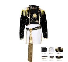 Rumi Zoey Mira Cosplay Kostiumas Juodas Auksinis Blizgus Vienodas Apranga Moteriai Vaikams Helovino Kostiumai Kid 120 black