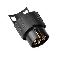 12V 7Pin to 13Pin N&S Trailer Socket Adapter Plug Converter Connector for Trailer Caravan gray