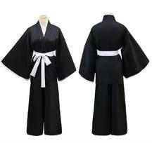 New Halloween Anime Bleach Kostuum Kuchiki Rukia Cosplay Rukia Kuchiki Pruiken En Kimono Uniform Sets Die Pa Kleding XXL juoda