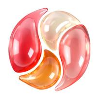 Four-Chamber 4-in-1 Laundry Pods with Long-Lasting Fragrance, Softening, and Stain Removal. beige