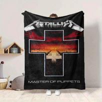 1 vnt. Metallica's Master Puppets pledas Minkštas ir patogus Atsitiktinis Šiltas Kempingas Kelionės Kalėdos Helovinas Kalėdos Dovana M928546 150cmx180cm