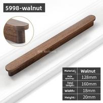 Long Wardrobe Pull Nordic Natural Wooden Furniture Handle Cabinets Kitchen Pulls Handles Cabinets and Drawers Dresser Knobs 1Pcs