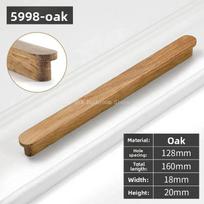 Long Wardrobe Pull Nordic Natural Wooden Furniture Handle Cabinets Kitchen Pulls Handles Cabinets and Drawers Dresser Knobs 1Pcs