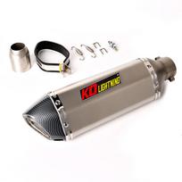 Universalus 38-51 mm Motociklo Išmetimo Duslintuvo Vamzdis Purvo Dviratis Keturratis Escape Nuimamas DB Killer skirtas CBR500R RC390 Z400 FZ6 GSR400 gray