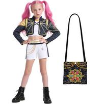 Mergaitės Rumi K Pop Demonų Medžiotoja Cosplay Vaikų Juodas Auksinis Kostiumas Vaikų Persirengimas Pasirodymas Vaidmenų Žaidimas Uniforma Helovinas 150cm black