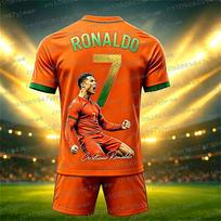 2026 Special Edition No.7 Fans Football Jersey Tee Shorts Set Women Men Sportwear Summer Casual Kids Tshirt Set 2 Piece Set 160
