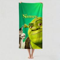 Funny cartoon S-Shrek Towel Drying Bath Towel Applicable To Light Swimming Camping Yoga Beach Out 70cmx140cm(27x55inch) yellow