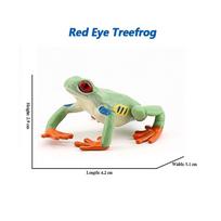 Frogs Collection Rana Bullfrog Treefrog Hornedfrog Toad Squishy Frog Rainforest Animal Figurines Action Figure Toy Kids Gifts beige
