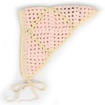 Universal chemistry Square Pink Knit Bonnet Hat Bonnet Hat FREE white