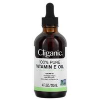 Cliganic, 100% Pure & Natural, Vitamin E Oil, 120,000 IU, 4 fl oz (120 ml) black