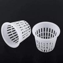 10PCS Garden Net Pots Hydroponic Cups Garden Slotted Plastic Mesh Net Cups Plant Nursery Net Pots Hydroponics Slotted Flowerpot 10PCS juoda