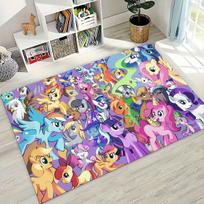 Naujas My Little Pony vienaragio animacinis kilimas miegamajam, svetainei, sofai, namų įėjimui, dekoracija, didelis neslystantis vaikų grindų kilimėlis, dovana 40x60cm( 15x23in ) gray