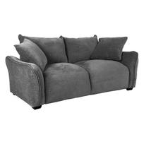 Dvivietė sofa, pilka, 166 × 96 × 83 cm