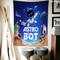 ASTRO BOT Wall Tapestry Aesthetic Wall Hanging Printed Fabric Blanket Decorative Tapestries for Bedroom Living Room Home Decor 100cm x 150cm blue