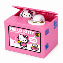 Interaktyvi „Hello Kitty“ taupyklė su judančia letenėle – rožinė