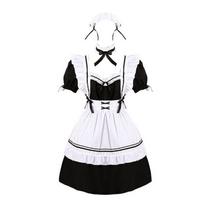 Miracle Nikki Didelio dydžio japoniškos tarnaitės anime kosplėjus Lolitos suknelė XL black
