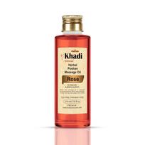 Khadi Omorose rožių masažo aliejus (Praturtintas migdolų aliejumi, alyvuogių aliejumi, simondsijų aliejumi, sezamų aliejumi ir vitaminu E)-210 ml beige