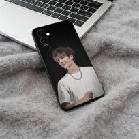 Young pop idol-W-Y-B-W-ang Yibo  Black Soft Silicone Phone Case for Samsung Galaxy A73, A71, A72, A70, A53, A52, A51 Samsung a10 gray
