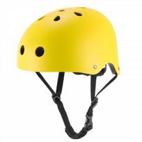 Kids Adult Multi-Sport Safety Helmet Skateboarding Roller Skating Cycling Scooter Riding - ABS Shell Adjustable Fit M 54-58 cm geltona