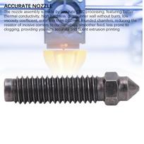 3Pcs Hardened Steel Nozzles Fit for Elegoo Centauri Carbon 3D Printer 0.2mm High Flowrate Printing Wear High Temp Proof