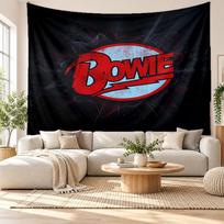David Bowie Wall Tapestry, Soft Fabric Wall Hanging, Decorative Backdrop For Bedroom Home Wall Art 100cmx150cm red