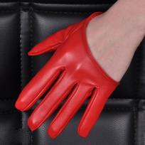 Clothing Accessories Performance Gloves Sexy Evening Prom Decor New Full Finger Gloves  Lady raudona