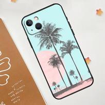 Vasaros Paplūdimio Saulėlydžio Palmių Dėklas iPhone 13 12 11 14 15 16 Pro Max Mini XR XS X Plus Silikoninis Bamperis Dangtelis Capa iPhone 15