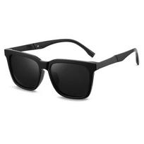 Minus Lens Myopia Sunglasses Men Anti-Uv Big Frame Square Driving Anti-Glare Prescription Glasses 0 -0.5 -0.75 To -6 0 black