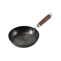 Pearl Metal keptuvė Juoda 20cm keptuvė nitriduota, nors ji yra geležinė Atspari rūdims HC-550 juoda